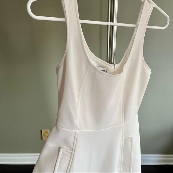 Fit and flare midi white dress - Picture 4 of 6